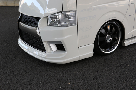 ハイエース　ナロー　ジョーカーデザイン　フロントバンパー　ワイドルック　Euro フロントバンパーS-EURO 1・2型｜ジョーカーデザイン